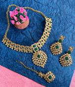 Premium heavy designer function wear necklace set