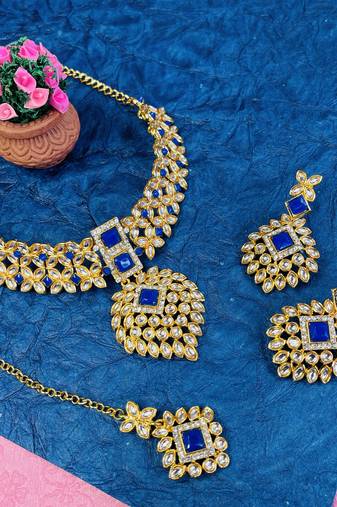 Premium heavy designer function wear necklace set