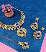 Premium heavy designer function wear necklace set