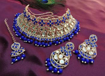 Premium heavy designer function wear necklace set 1