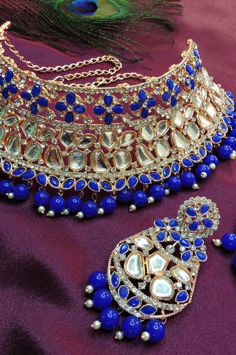 Premium heavy designer function wear necklace set