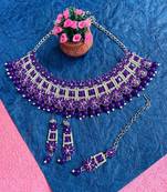 Premium heavy designer function wear necklace set