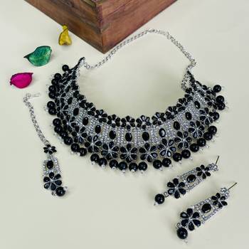Premium heavy designer function wear necklace set 1