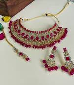 Premium heavy designer function wear necklace set