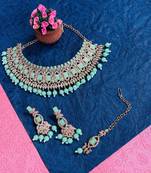 Premium heavy designer function wear necklace set