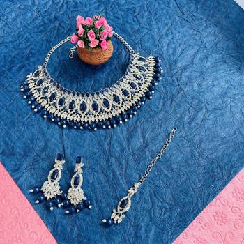Premium heavy designer function wear necklace set 1