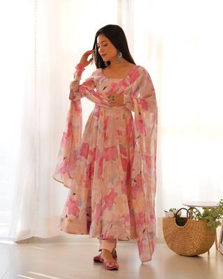 Elementary Function Wear Readymade Anarkali Suit Collection 1