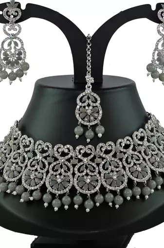 Premium heavy designer function wear necklace set