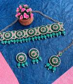 Premium heavy designer function wear necklace set