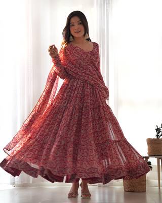 Heavy Designer Festive Wear Anarkali Salwar Suit Collection 1