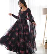 Heavy Designer Festive Wear Anarkali Gown With Dupatta Collection