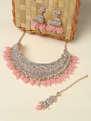 Premium heavy designer function wear necklace set 1