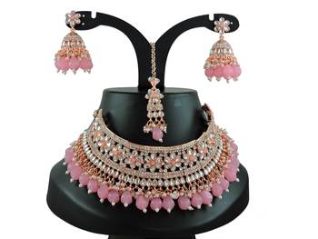 Premium heavy designer function wear necklace set 2