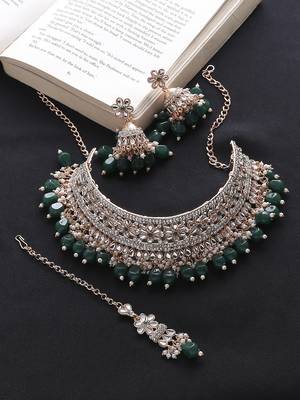 Premium heavy designer function wear necklace set 1
