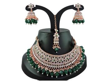 Premium heavy designer function wear necklace set 2