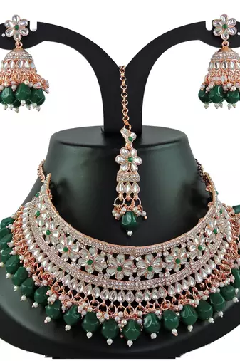 Premium heavy designer function wear necklace set