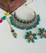 Premium heavy designer function wear necklace set