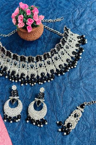 Premium heavy designer function wear necklace set