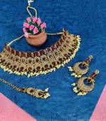 Premium heavy designer function wear necklace set