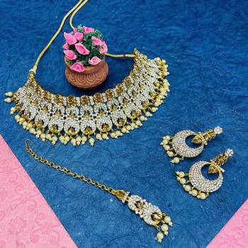 Premium heavy designer function wear necklace set 1