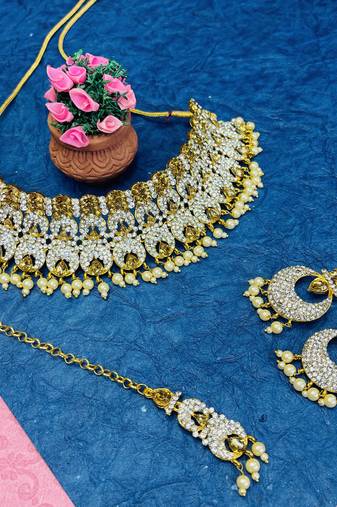 Premium heavy designer function wear necklace set