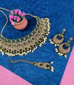 Premium heavy designer function wear necklace set