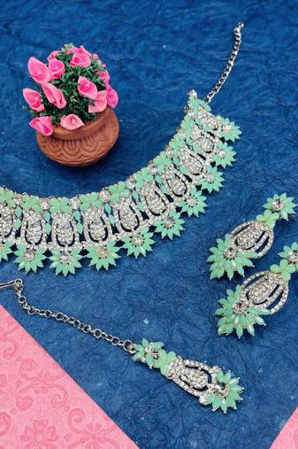 Premium heavy designer function wear necklace set