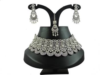 Premium heavy designer function wear necklace set 2
