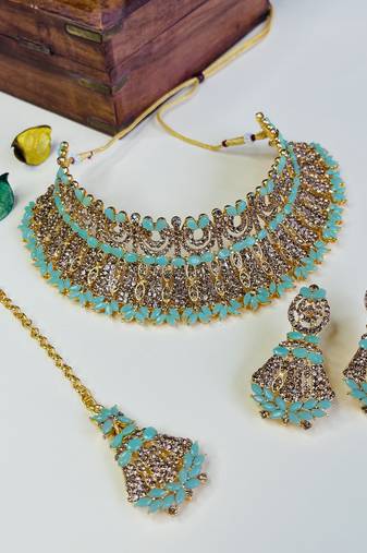 Premium heavy designer function wear necklace set