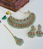 Premium heavy designer function wear necklace set