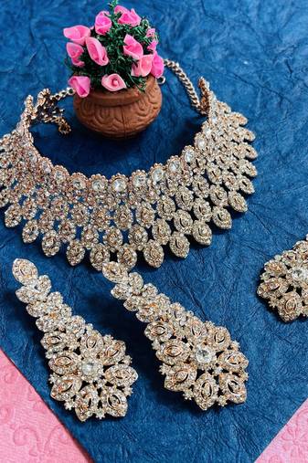 Premium heavy designer function wear necklace set