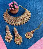 Premium heavy designer function wear necklace set