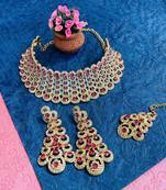 Premium heavy designer function wear necklace set