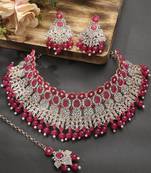 Premium heavy designer function wear necklace set