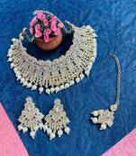 Premium heavy designer function wear necklace set