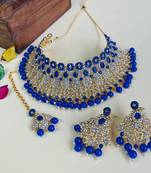 Premium heavy designer function wear necklace set