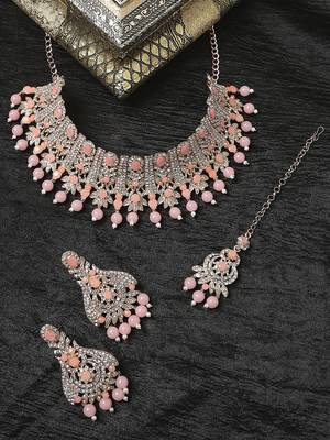 Premium heavy designer function wear necklace set 1