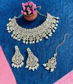 Premium heavy designer function wear necklace set