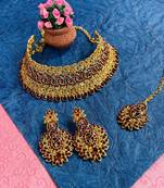 Premium heavy designer function wear necklace set