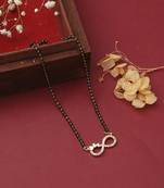 Infinity Stone Black Gold Mangalsutra