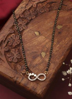 Infinity Stone Black Gold Mangalsutra 2