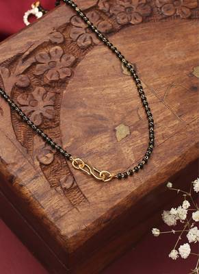 Infinity Stone Black Gold Mangalsutra 4
