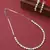 Silver American Diamond Necklace Set With Earrings