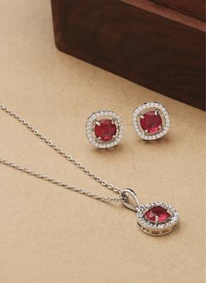 Rose Pink Elegant Pendant Set 3