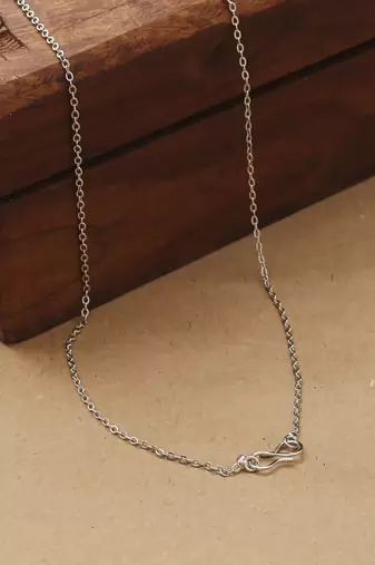 Silver Floral Pendant Set