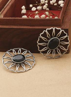 Black Stone Earrings 3