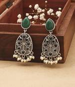 Multicolour Stone Studded Earrings