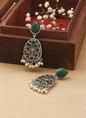 Multicolour Stone Studded Earrings 2