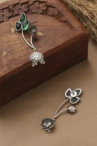 Leaf Shaped Long Earrings