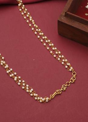 Long Multicolour Gold Plated Necklace Set 3